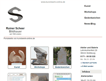 Tablet Screenshot of kunstwerk-online.de